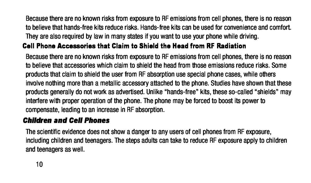 Children and Cell Phones