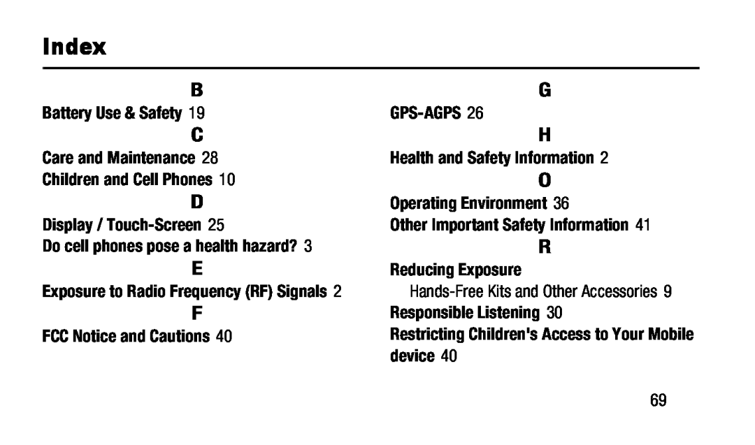 Do cell phones pose a health hazard Galaxy Tab 3 7.0 T-Mobile