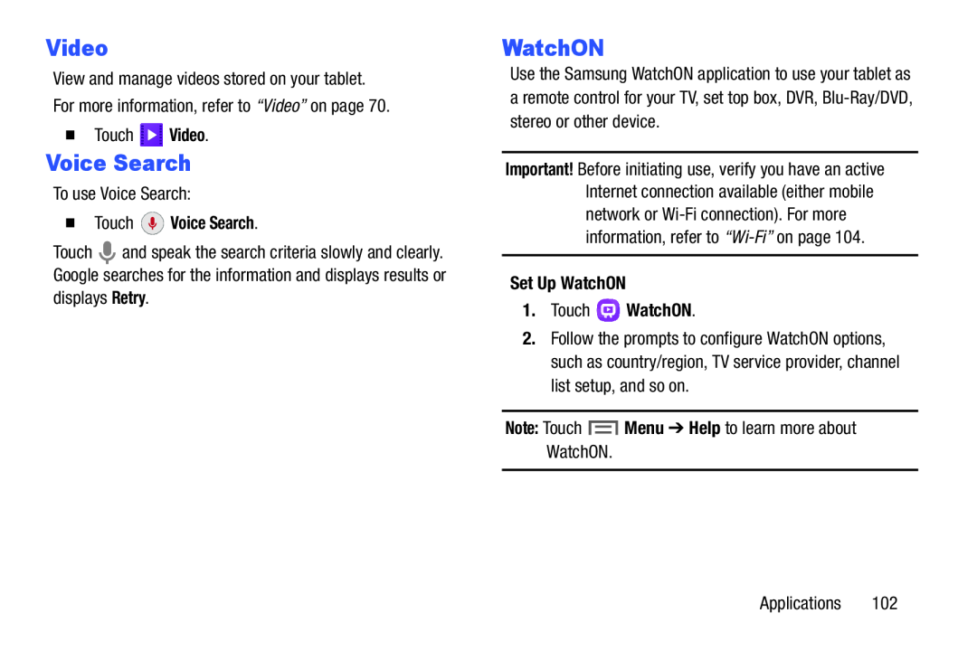 Voice Search WatchON