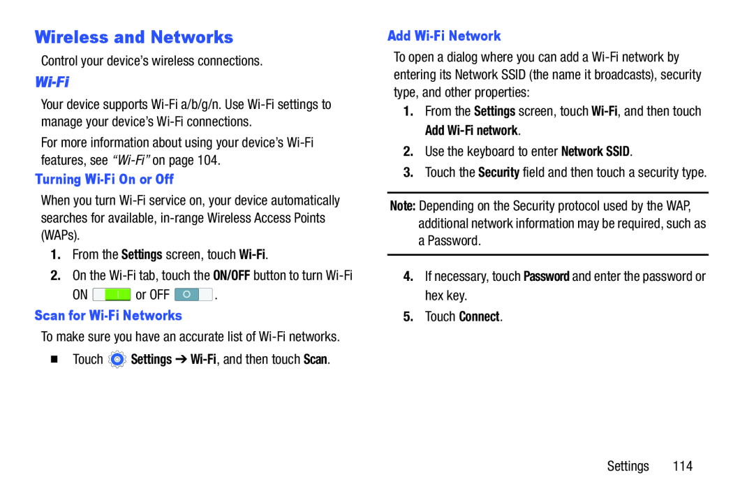 Wireless and Networks