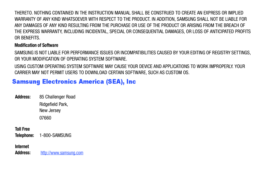 Samsung Electronics America (SEA), Inc Galaxy Tab 3 7.0 Wi-Fi