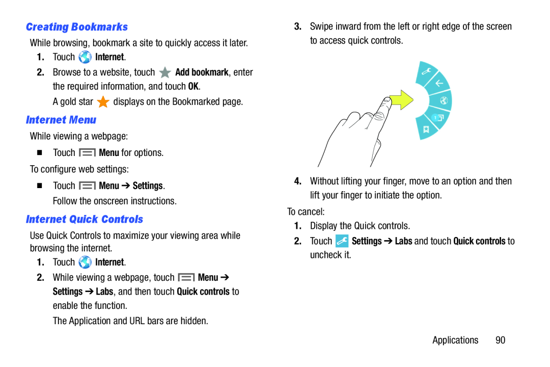 Creating Bookmarks Galaxy Tab 3 7.0 Wi-Fi