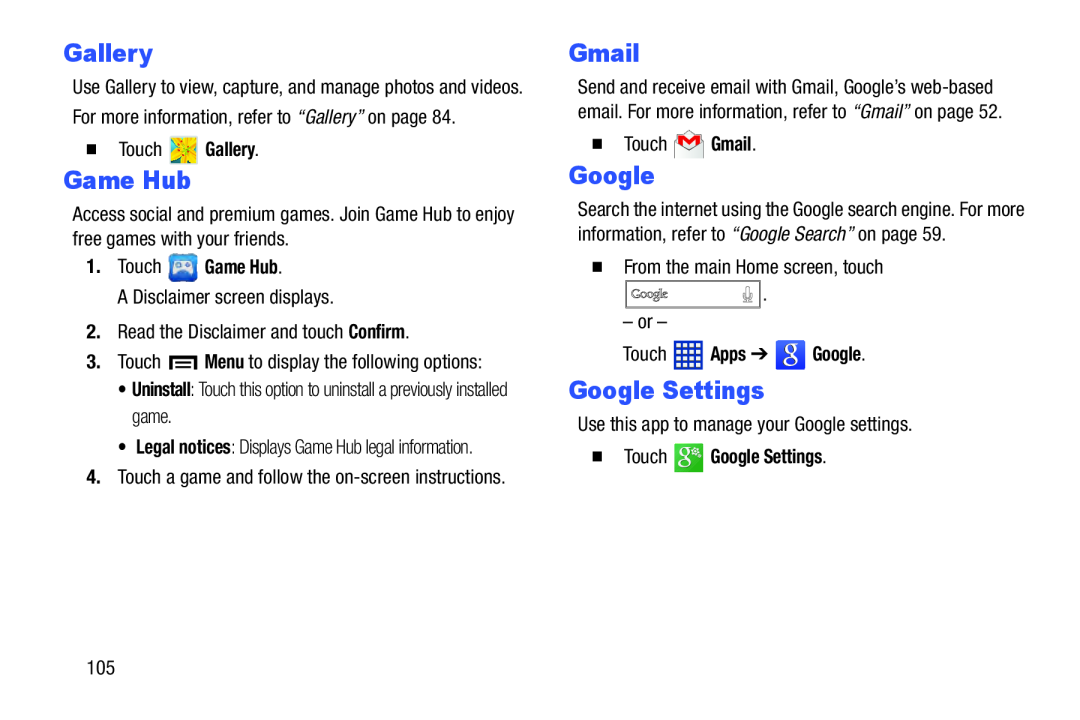 Google Settings Galaxy Tab 3 10.1 Wi-Fi