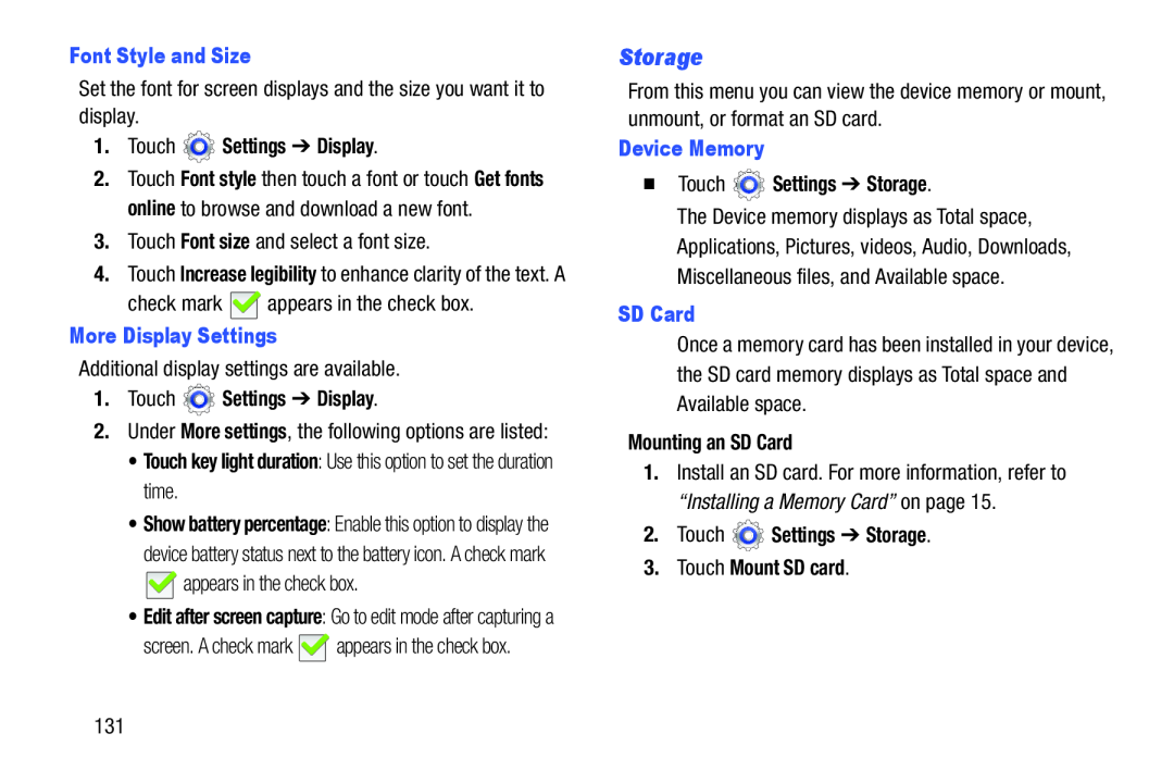 Storage Galaxy Tab 3 10.1 Wi-Fi