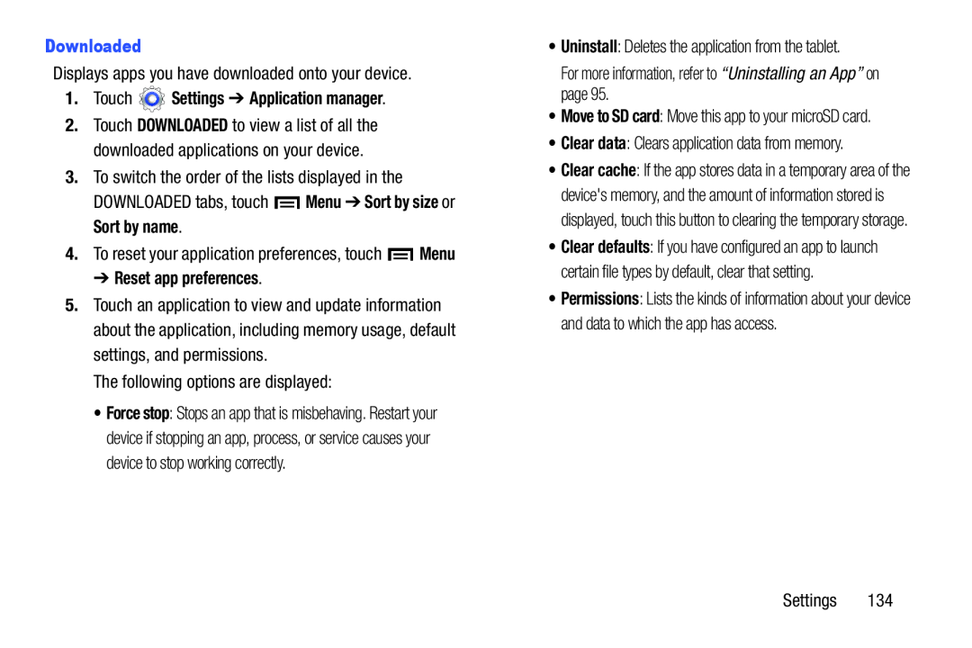 Clear data Galaxy Tab 3 10.1 Wi-Fi