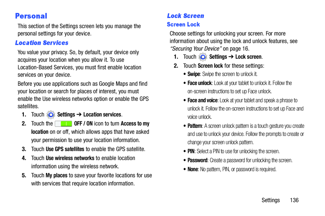 Location Services Galaxy Tab 3 10.1 Wi-Fi