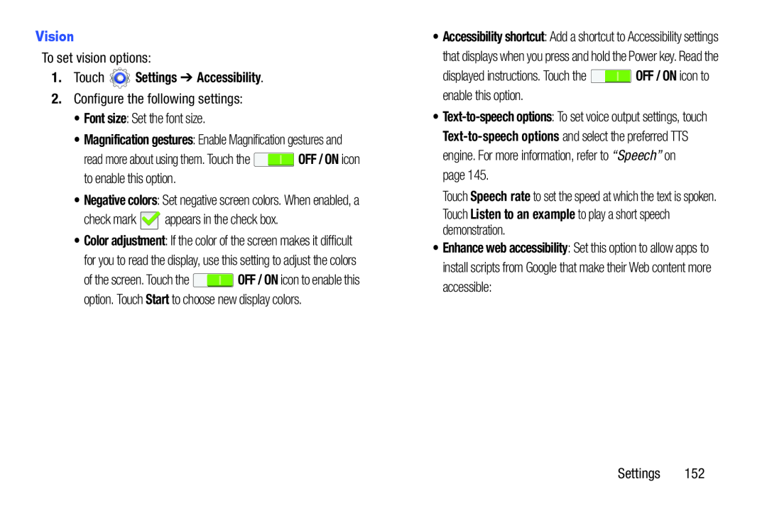 Vision Text-to-speech