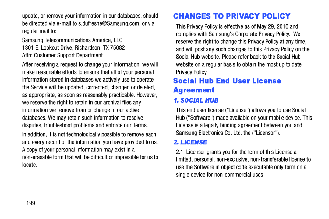 1. SOCIAL HUB 2.LICENSE