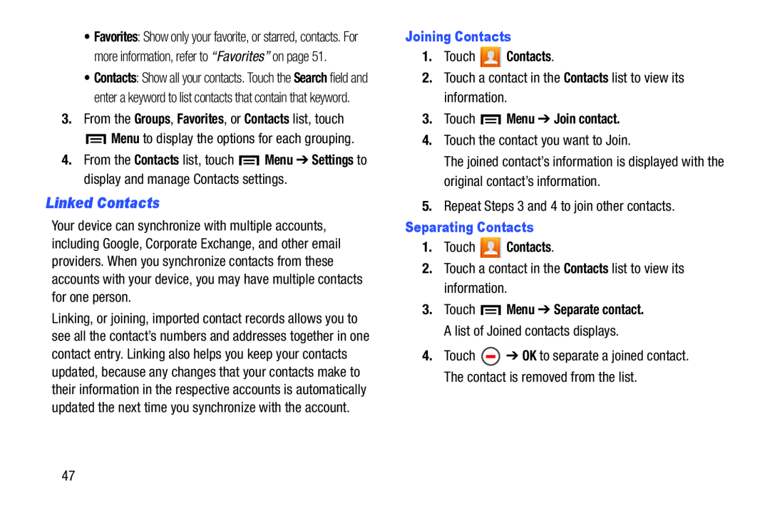 Linked Contacts