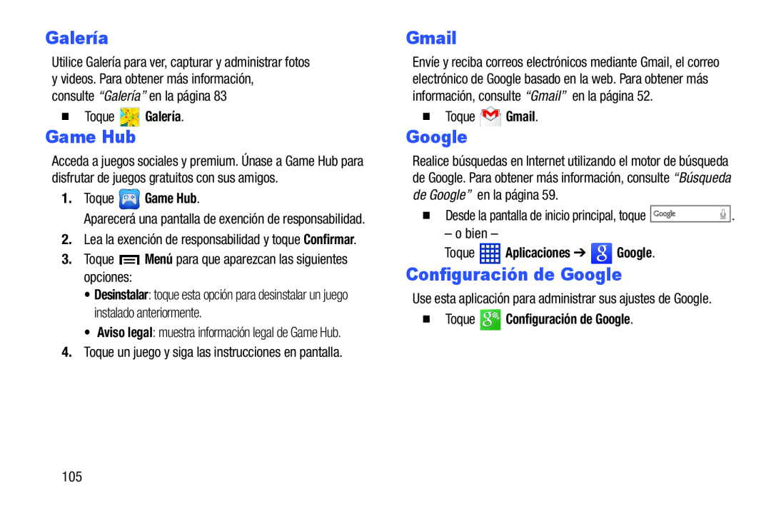 Configuración de Google Galaxy Tab 3 10.1 Wi-Fi