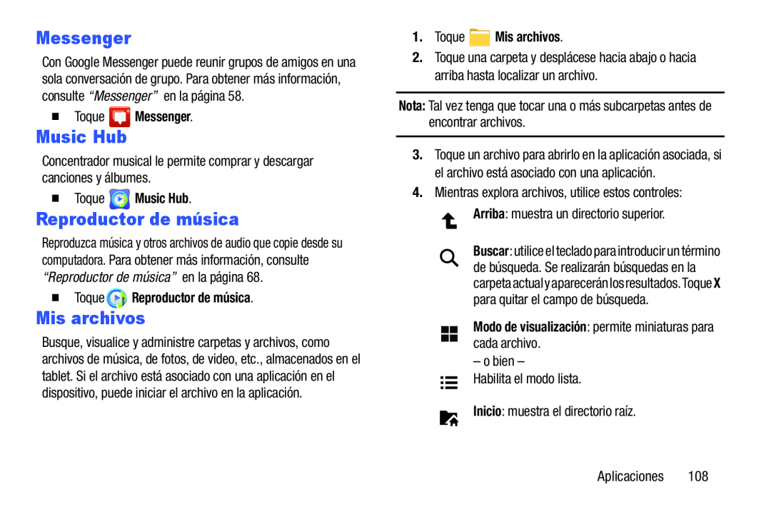 Mis archivos Galaxy Tab 3 10.1 Wi-Fi