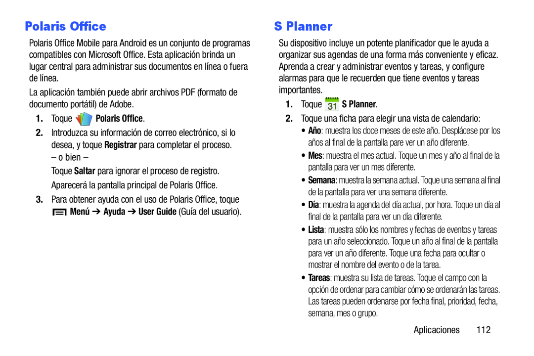 Polaris Office S Planner