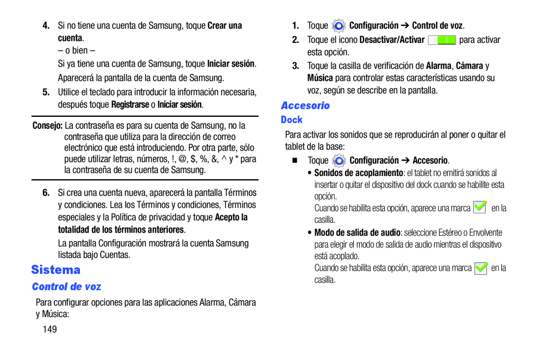 Control de voz Galaxy Tab 3 10.1 Wi-Fi