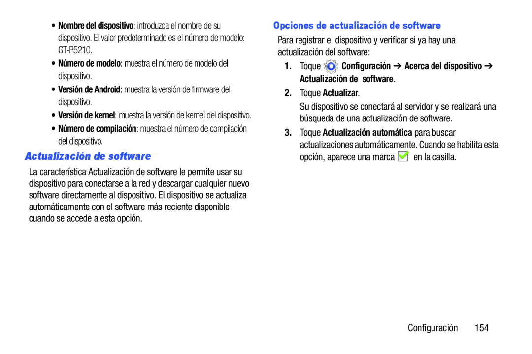 Actualización de software Galaxy Tab 3 10.1 Wi-Fi