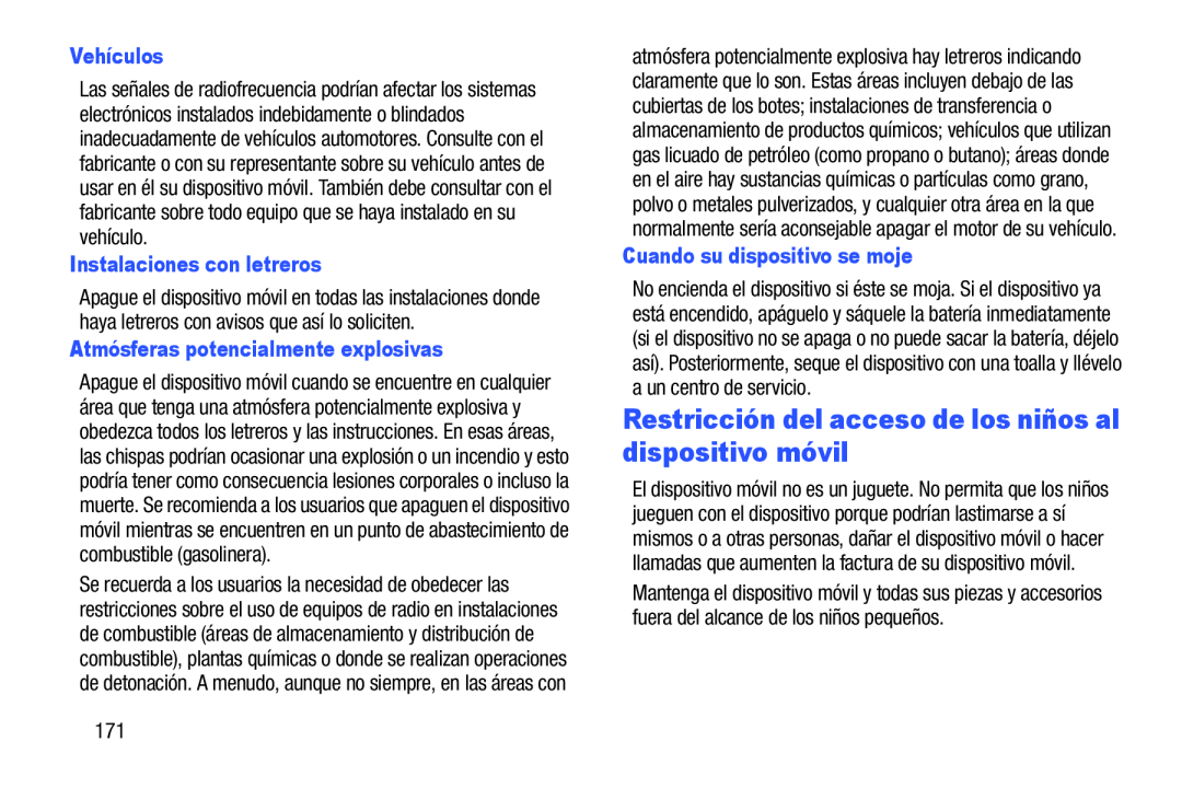 Restricción del acceso de los niños al dispositivo móvil