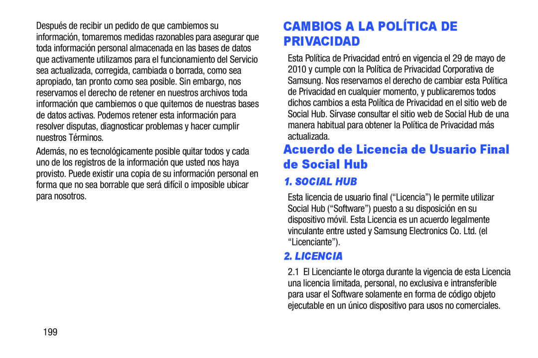 1. SOCIAL HUB 2.LICENCIA