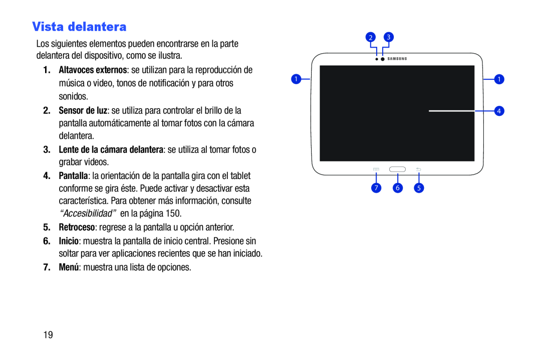 Vista delantera Galaxy Tab 3 10.1 Wi-Fi