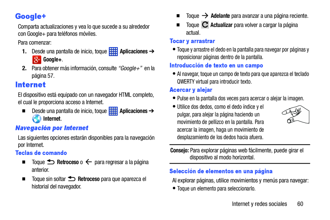 Navegación por Internet Galaxy Tab 3 10.1 Wi-Fi