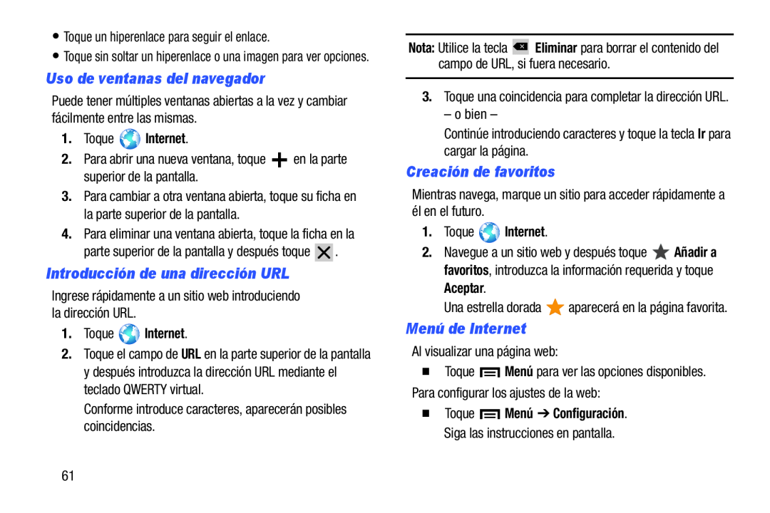 Creación de favoritos Galaxy Tab 3 10.1 Wi-Fi