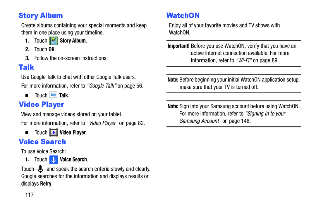 Voice Search Galaxy Tab 3 10.1 Wi-Fi