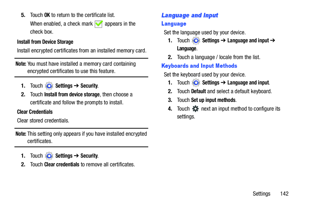 Language and Input Galaxy Tab 3 10.1 Wi-Fi