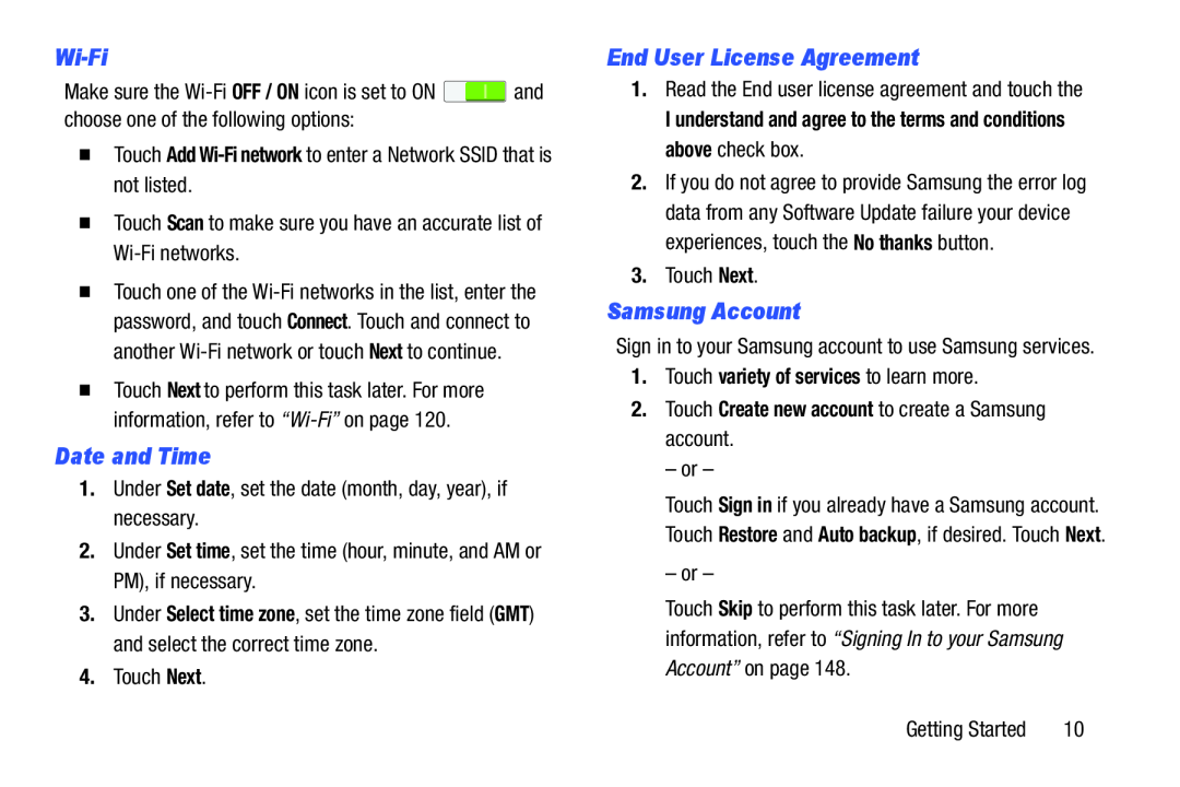 End User License Agreement Galaxy Tab 3 10.1 Wi-Fi