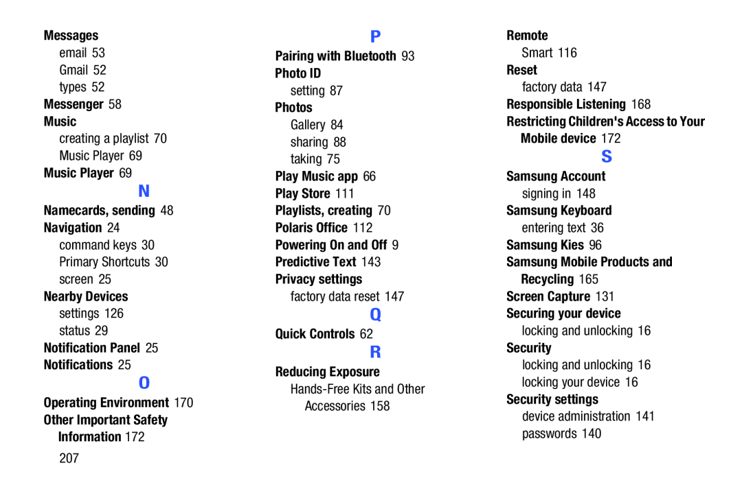 Privacy settings Galaxy Tab 3 10.1 Wi-Fi