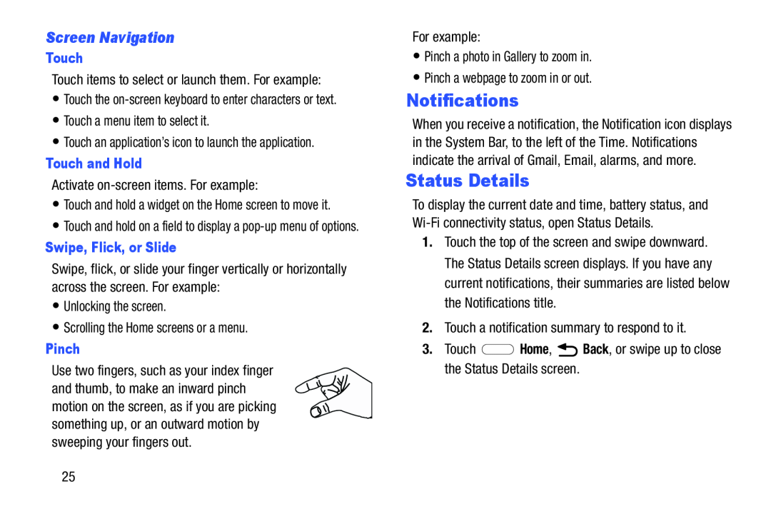 Status Details Galaxy Tab 3 10.1 Wi-Fi