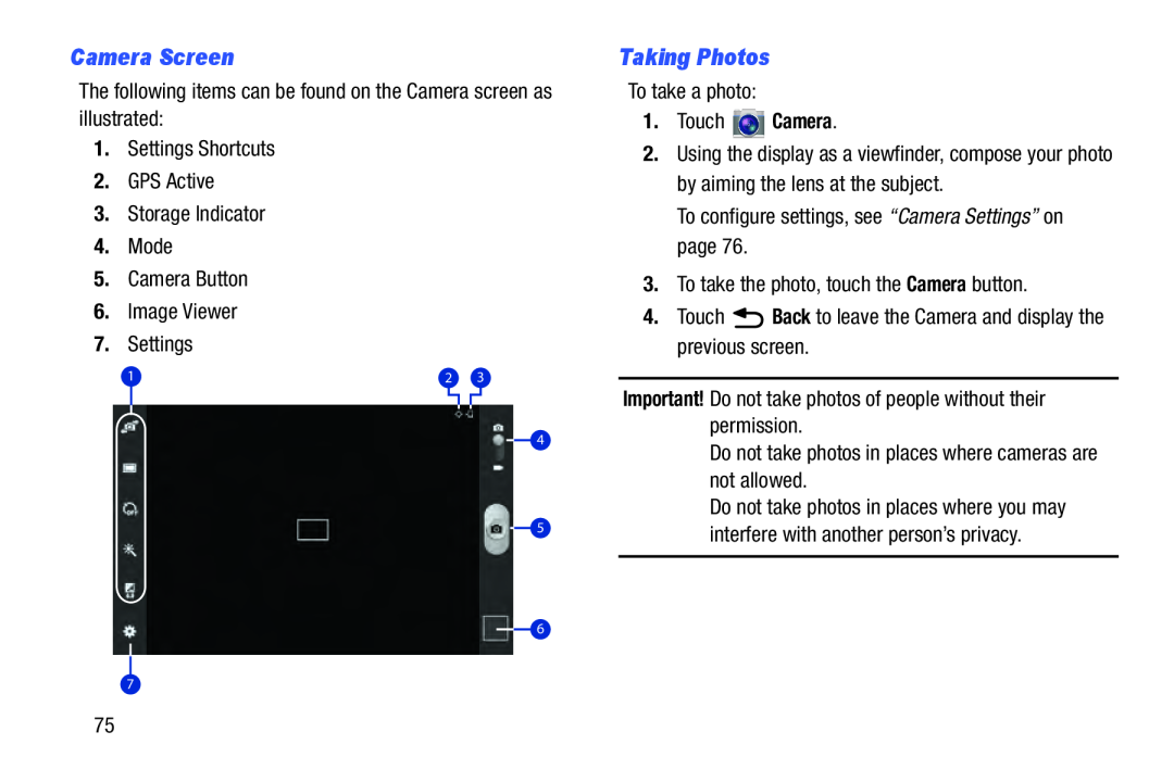 Camera Screen Galaxy Tab 3 10.1 Wi-Fi