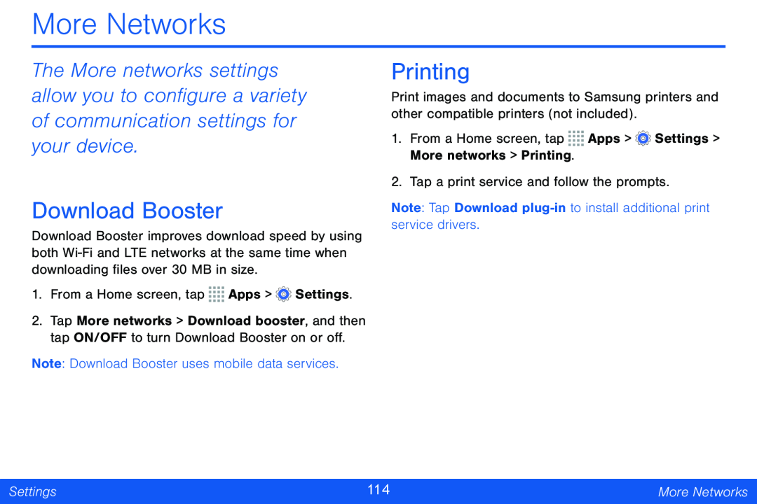 Printing Galaxy Note Pro 12.2 Verizon