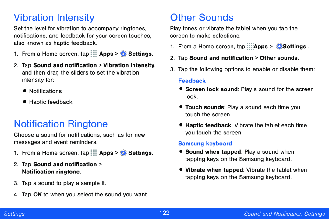 Other Sounds Galaxy Note Pro 12.2 Verizon