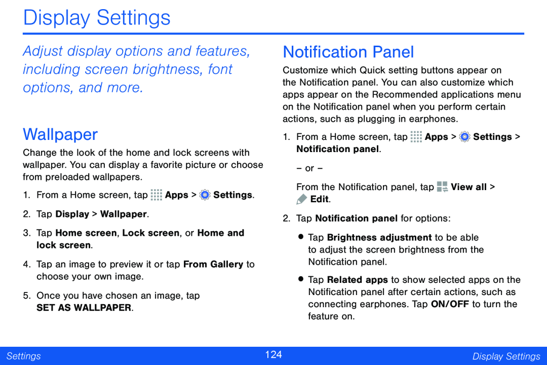 Notification Panel Galaxy Note Pro 12.2 Verizon