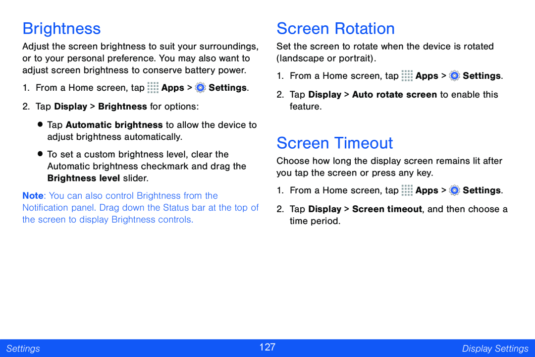 Brightness Galaxy Note Pro 12.2 Verizon