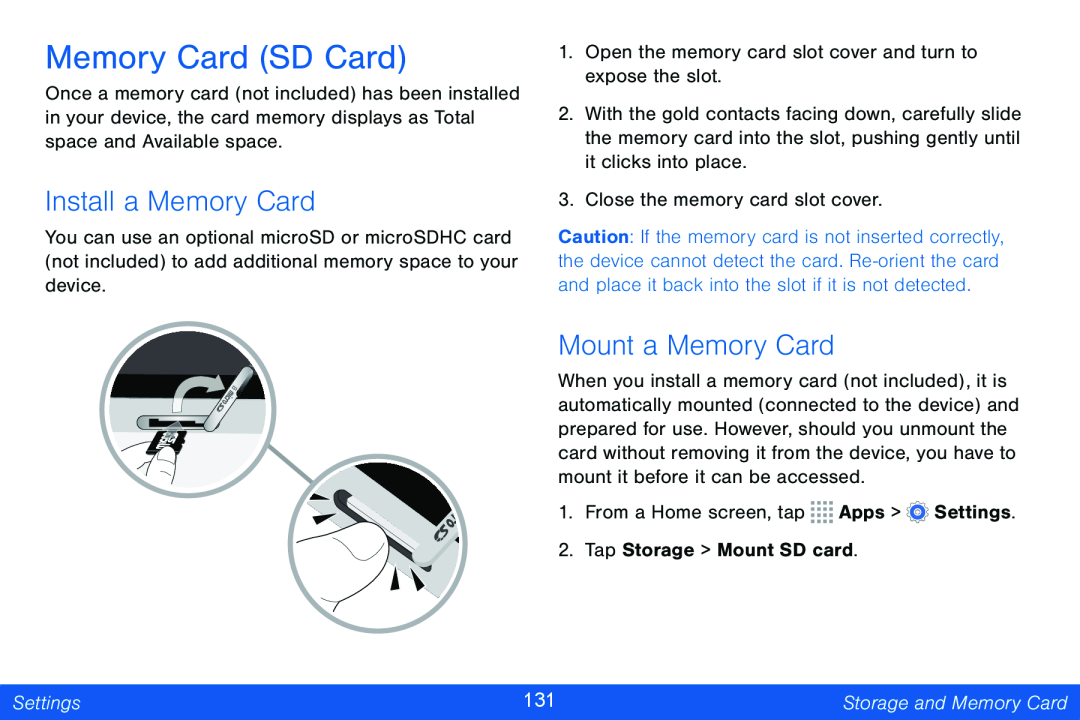 Mount a Memory Card Galaxy Note Pro 12.2 Verizon