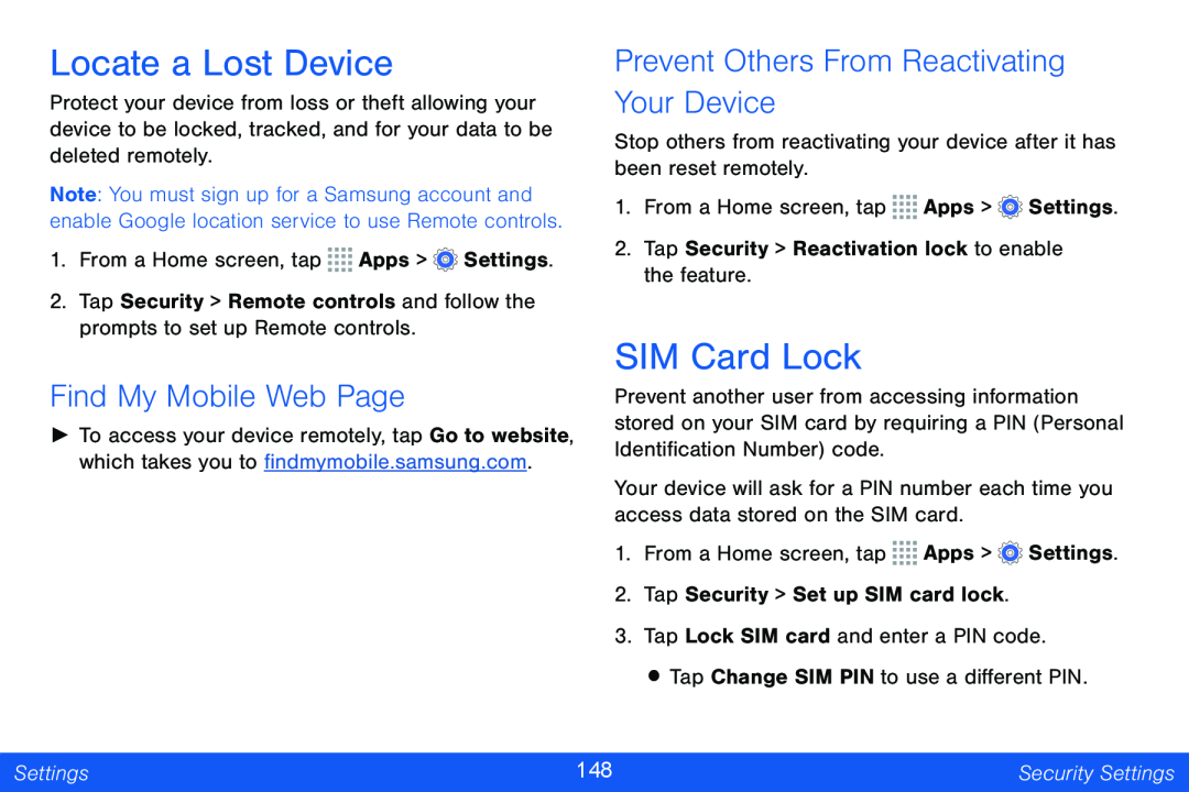 Locate a Lost Device Galaxy Note Pro 12.2 Verizon