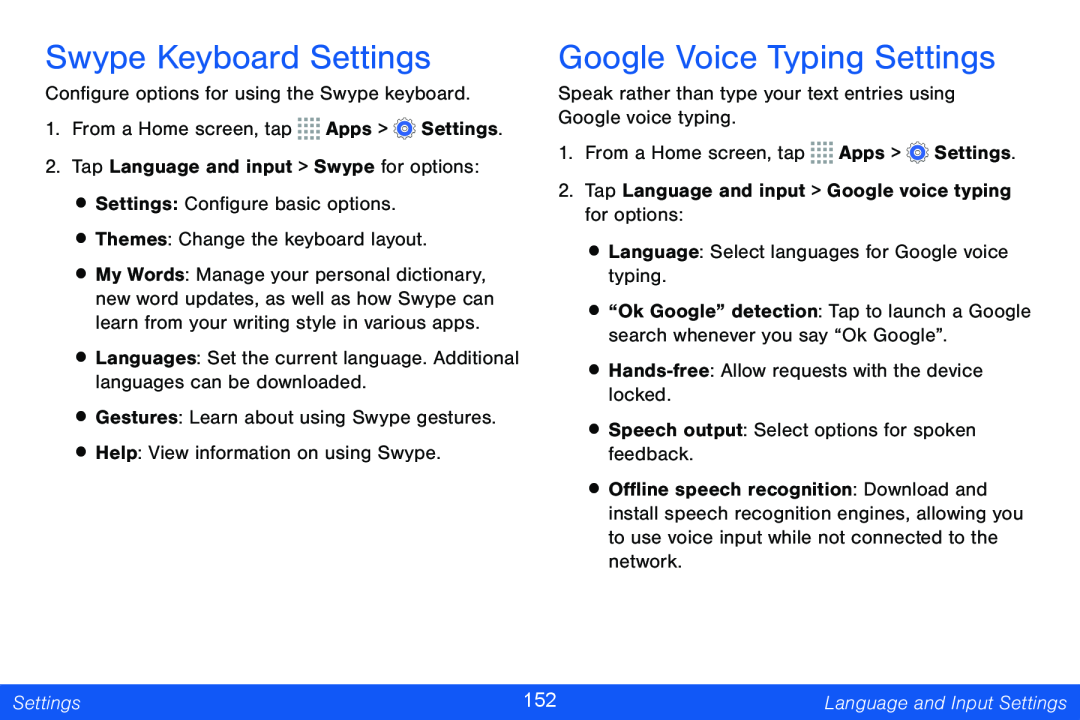 Swype Keyboard Settings Galaxy Note Pro 12.2 Verizon