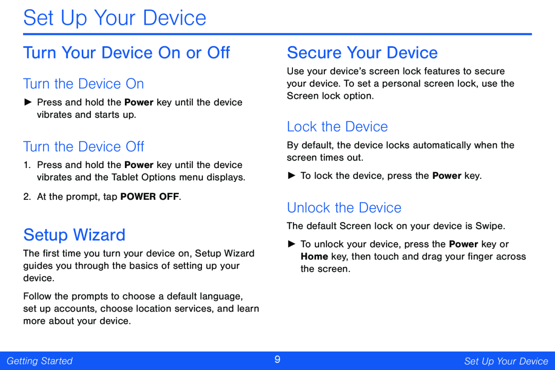 Turn the Device On Galaxy Note Pro 12.2 Verizon