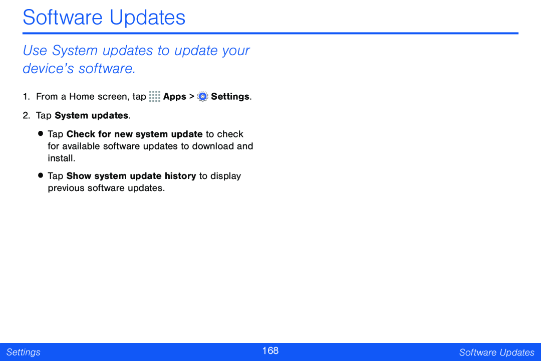 Use System updates to update your device’s software Galaxy Note Pro 12.2 Verizon