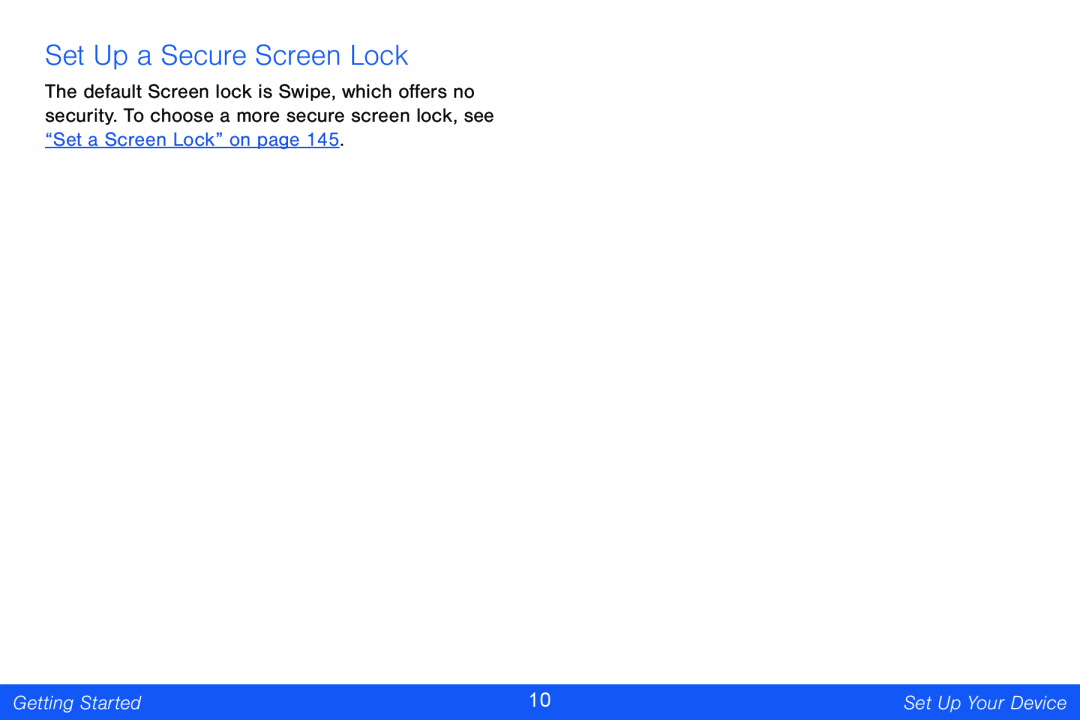 Set Up a Secure Screen Lock