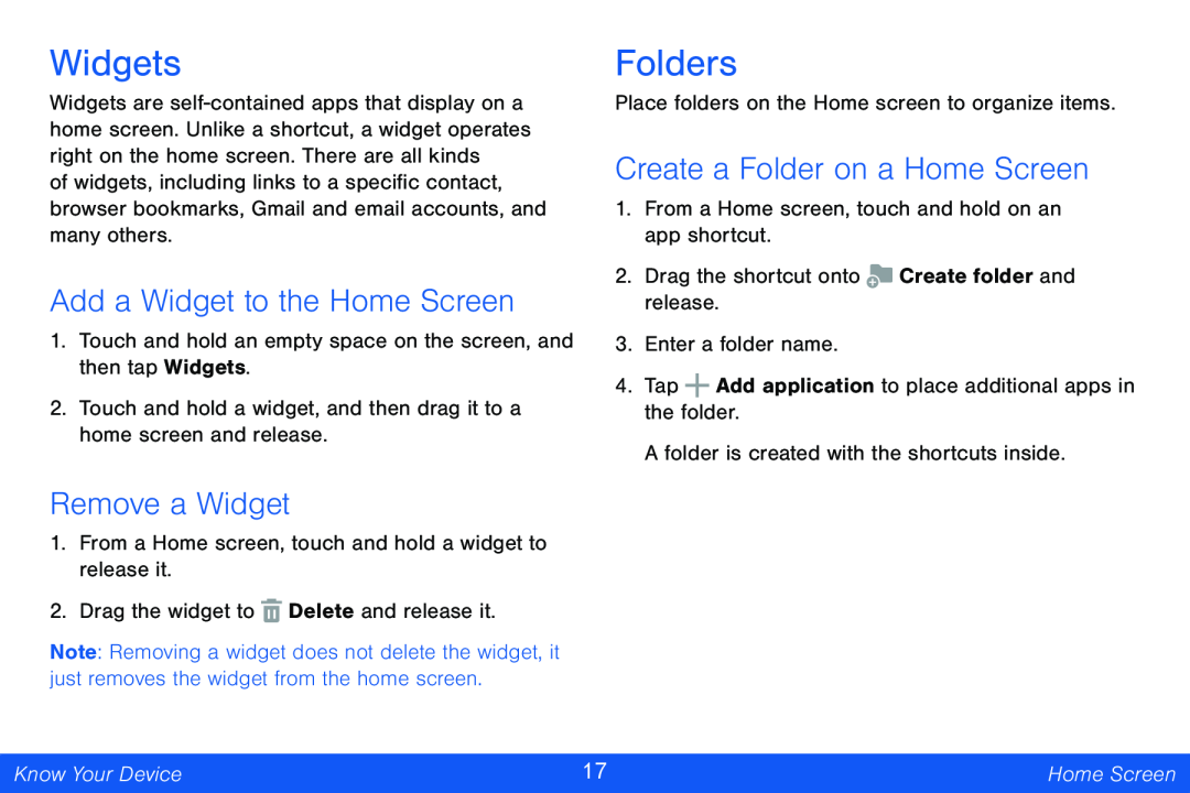 Create a Folder on a Home Screen Galaxy Note Pro 12.2 Verizon