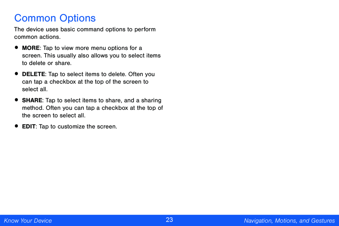 Common Options Galaxy Note Pro 12.2 Verizon