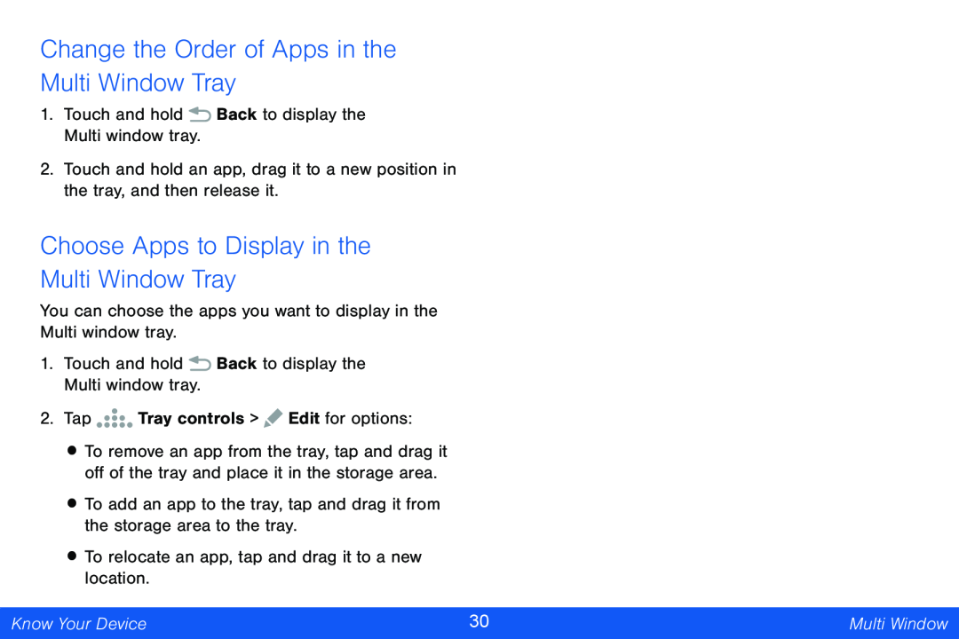 Multi Window Tray Galaxy Note Pro 12.2 Verizon