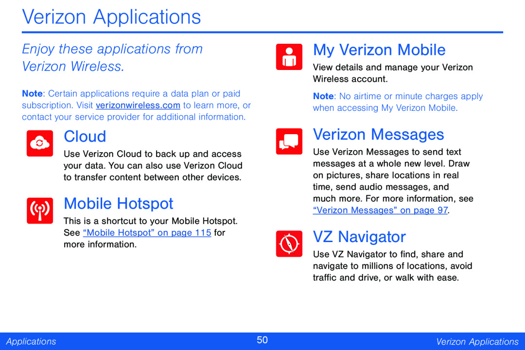 Enjoy these applications from Verizon Wireless Galaxy Note Pro 12.2 Verizon