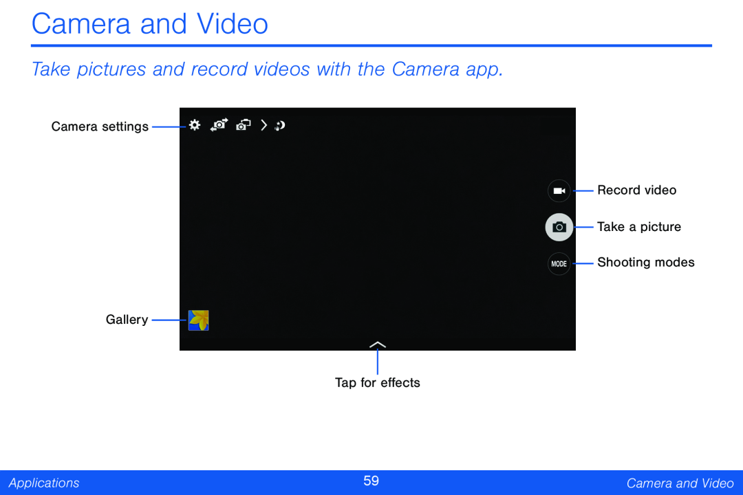 Take pictures and record videos with the Camera app Galaxy Note Pro 12.2 Verizon