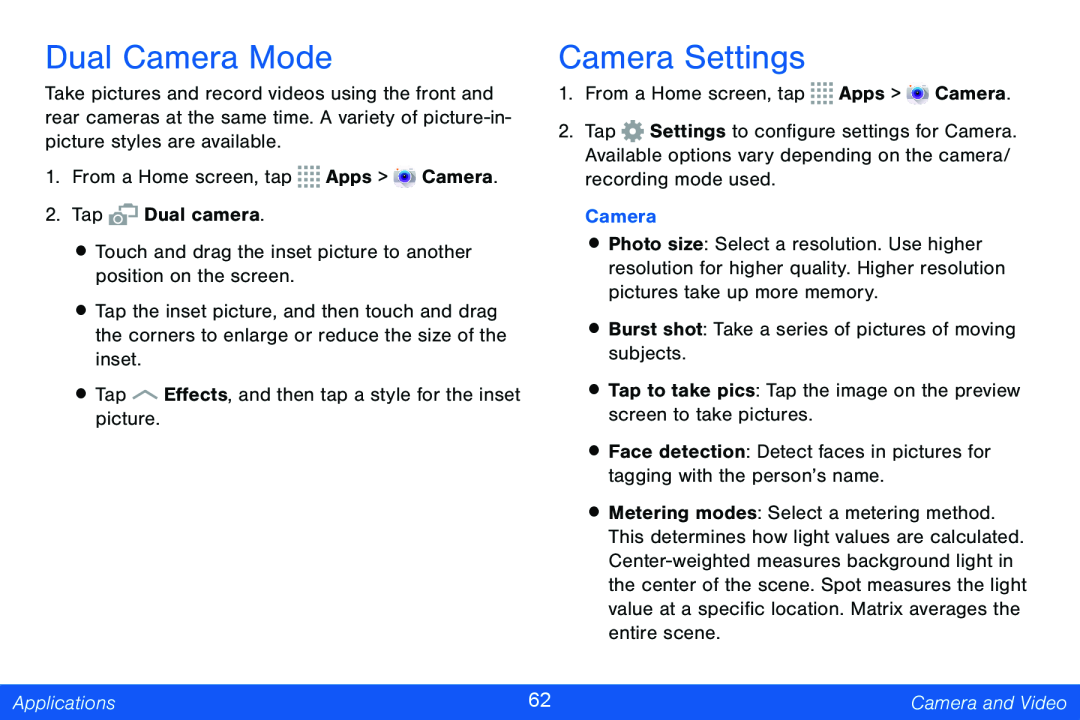 Dual Camera Mode Galaxy Note Pro 12.2 Verizon