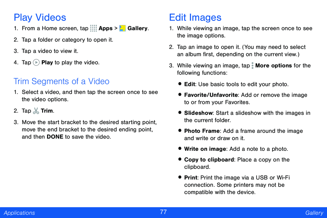 Trim Segments of a Video Play Videos