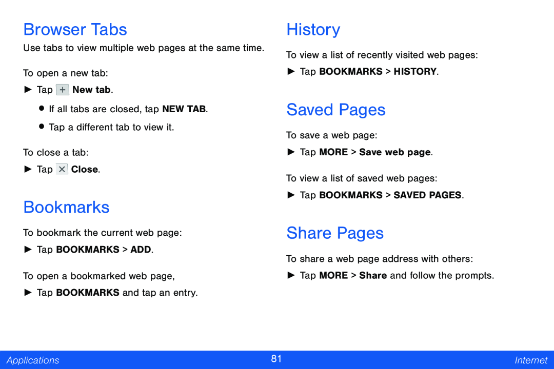 Browser Tabs Bookmarks