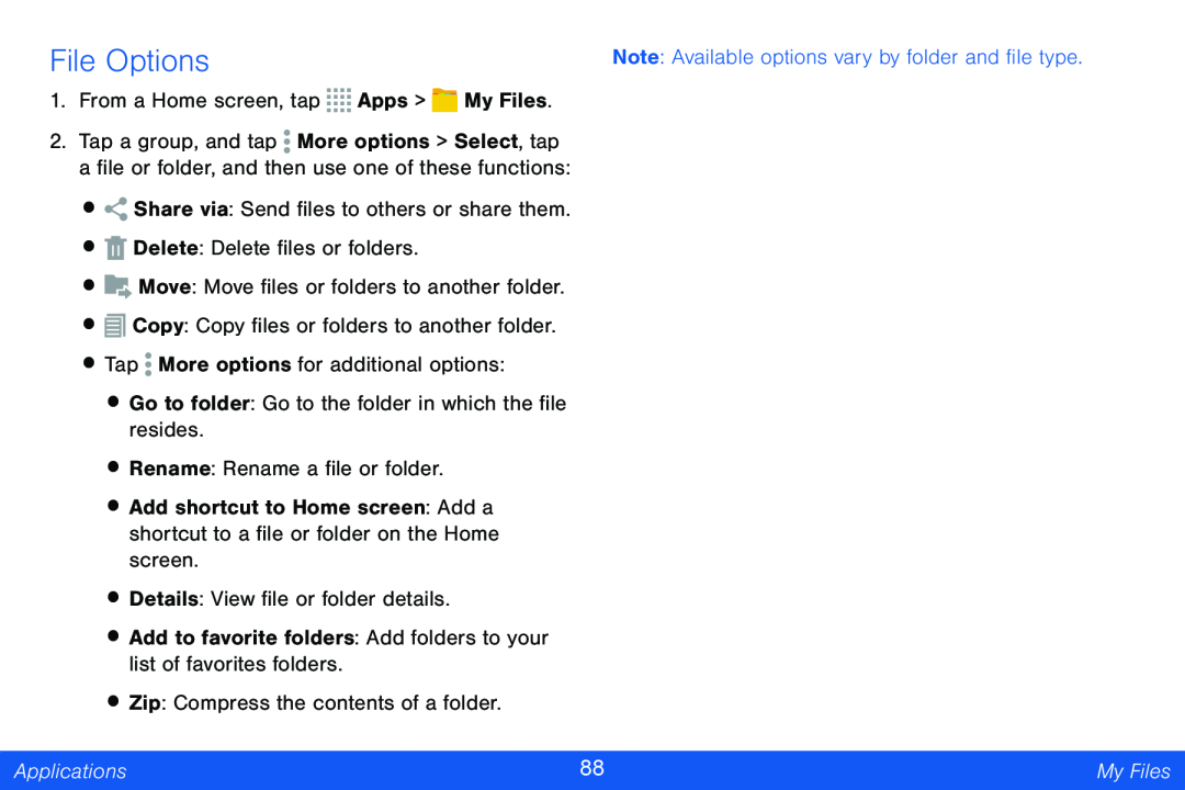 File Options Galaxy Note Pro 12.2 Verizon