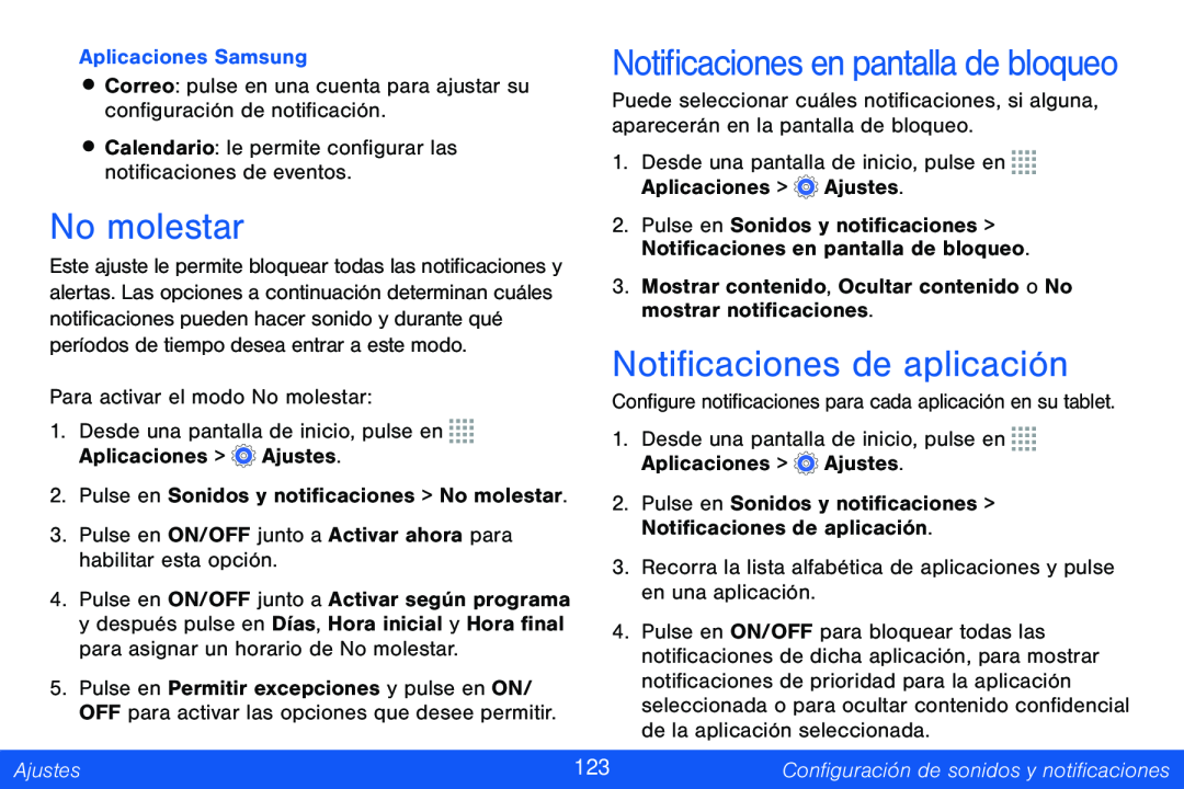 Notificaciones en pantalla de bloqueo Galaxy Note Pro 12.2 Verizon