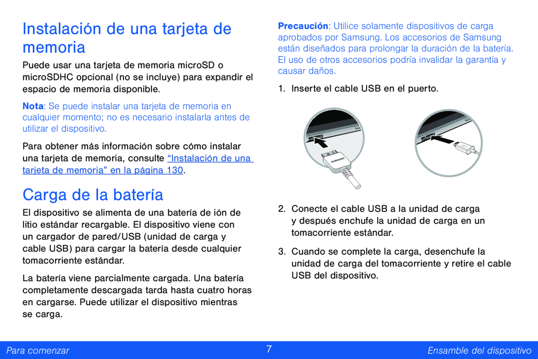 Carga de la batería Galaxy Note Pro 12.2 Verizon